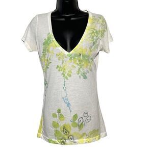 AMERICAN EAGLE Floral Babydoll Tee